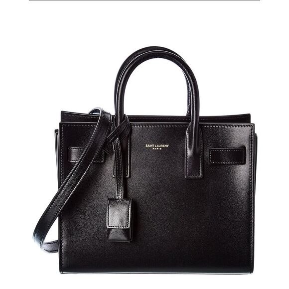 Saint Laurent Nano Sac De Jour Leather Satchel, Black - Picture 1 of 3